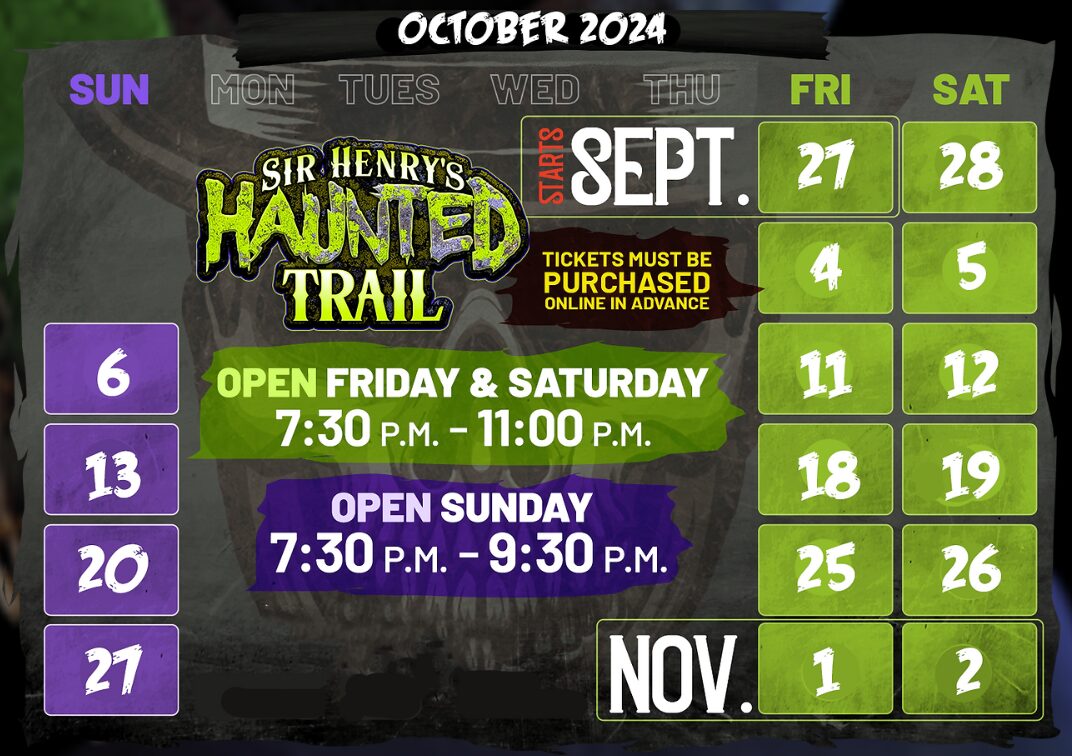 sir henrys calendar 2024